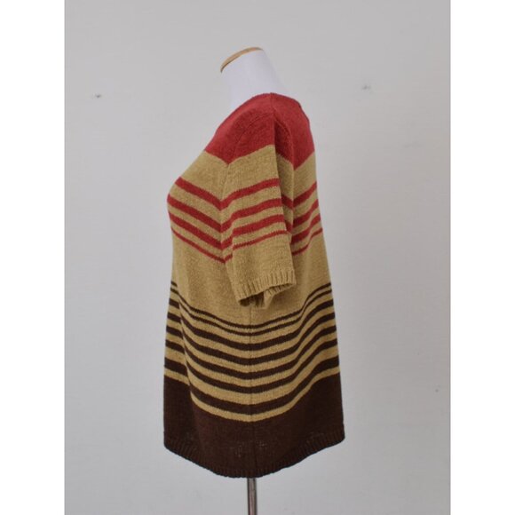 Vintage 90s Alfred Dunner Striped Pullover Top | size L - Picture 2 of 10